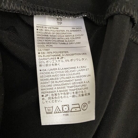 Banana‎ Republic Shirt Womens XS Black Scoop Neck Lace Sleeveless Top Blouse - Picture 5 of 9